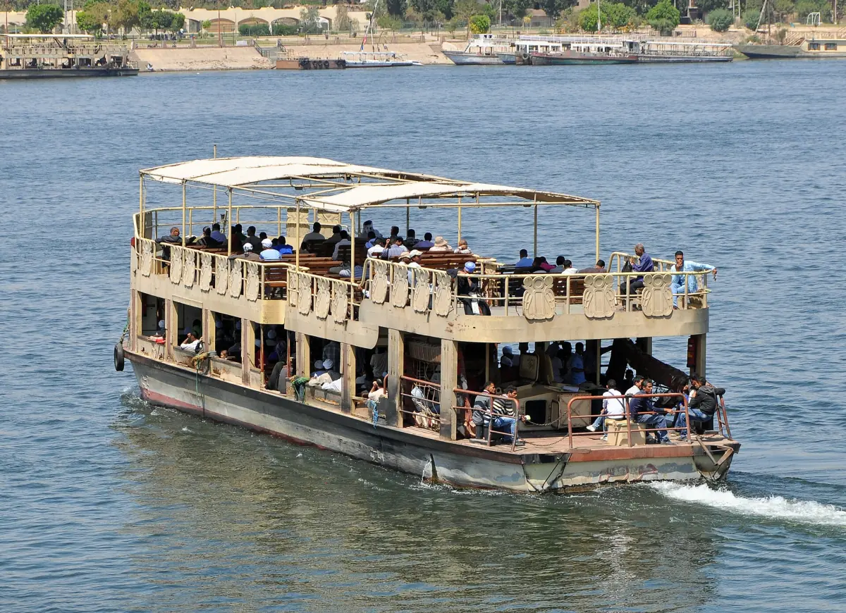 The public ferry across the Nile at Luxor
