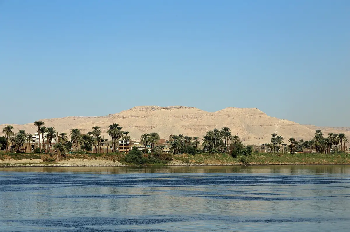 The West Bank seen across the Nile