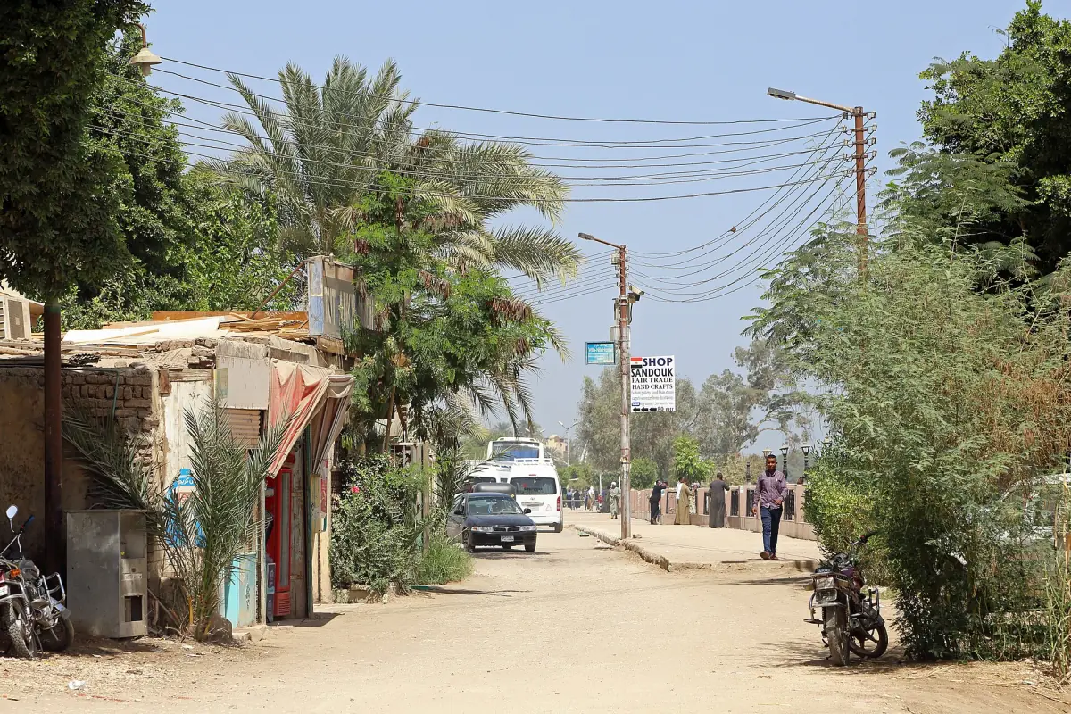 A village street on the West Bank