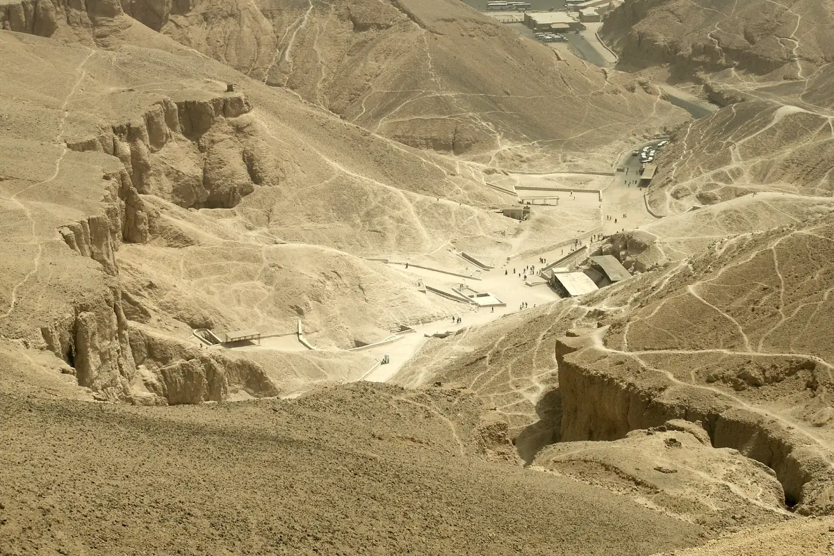 The Valley of the Kings seen from above